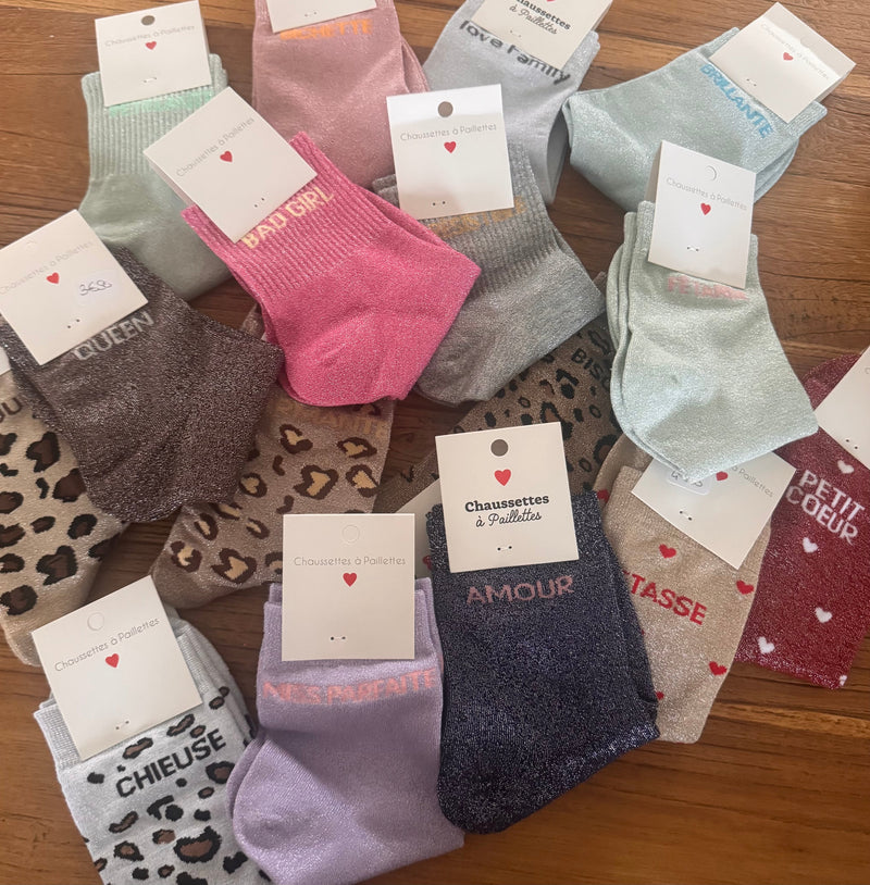 ✨ chaussettes paillettes ✨