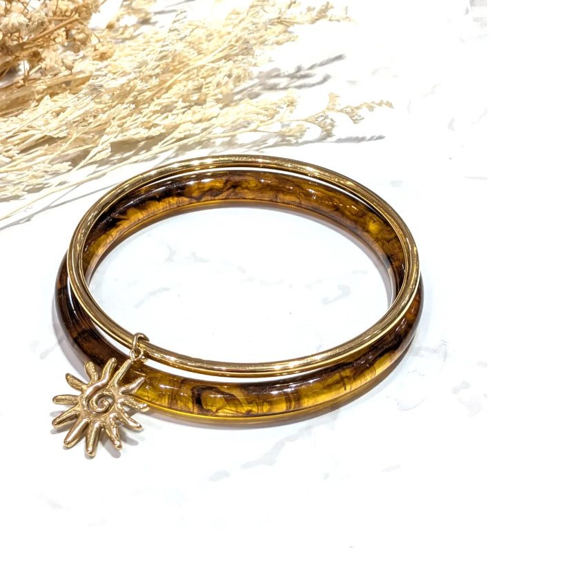 Bracelet Chikipinj soleil en acier inoxydable