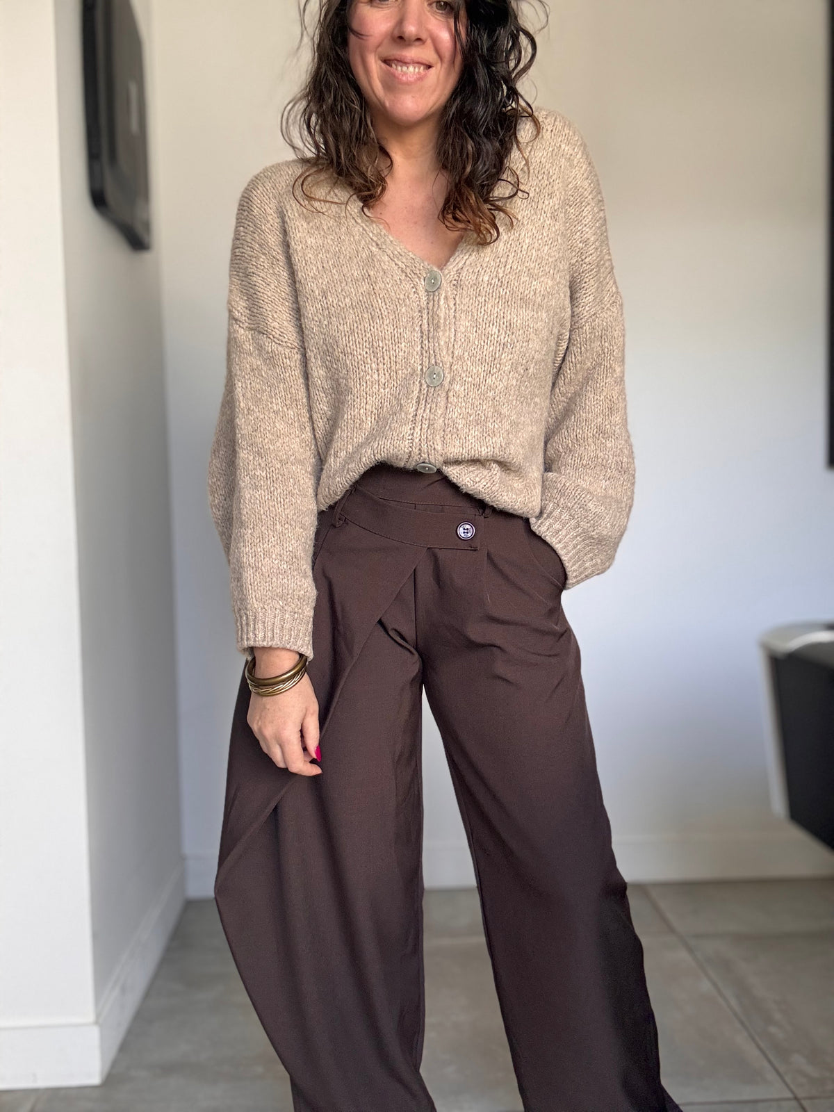 Gilet beige MARCEAU