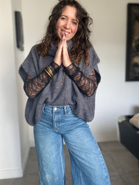 Pull  gris chiné SOPHIE