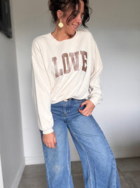 Sweat écru LOVE
