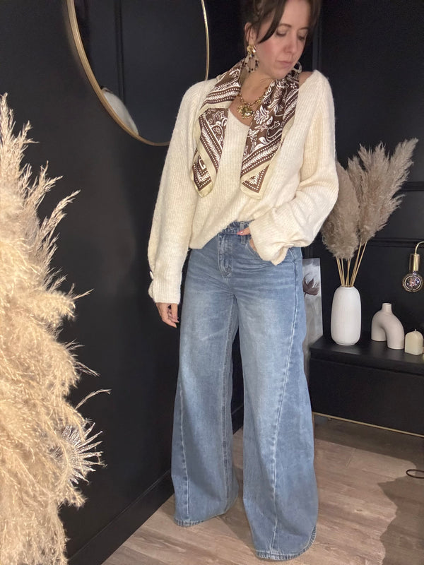 Jean large bleu VIOLA