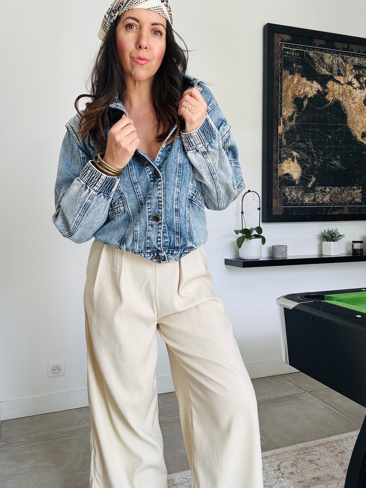 Veste en jean MIA coupe année 90