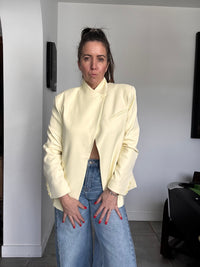 Blazer jaune pale SIMON