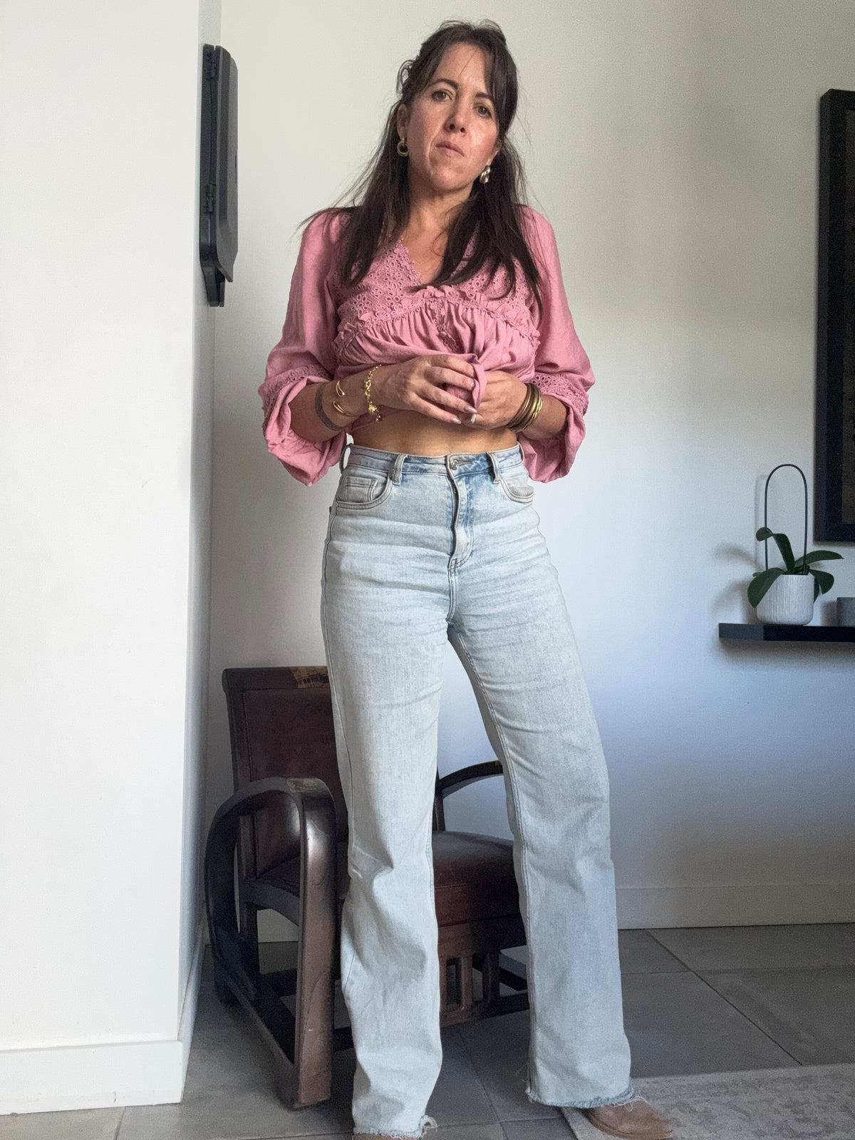 Jean wide legs