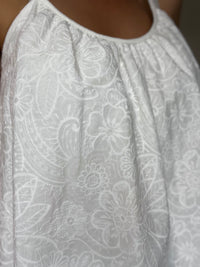 Tunique blanche brodée NATH