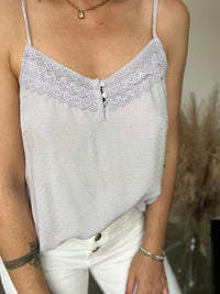 Top lavande clair ZOE