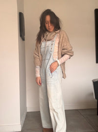Salopette jean bleu clair BRENDA