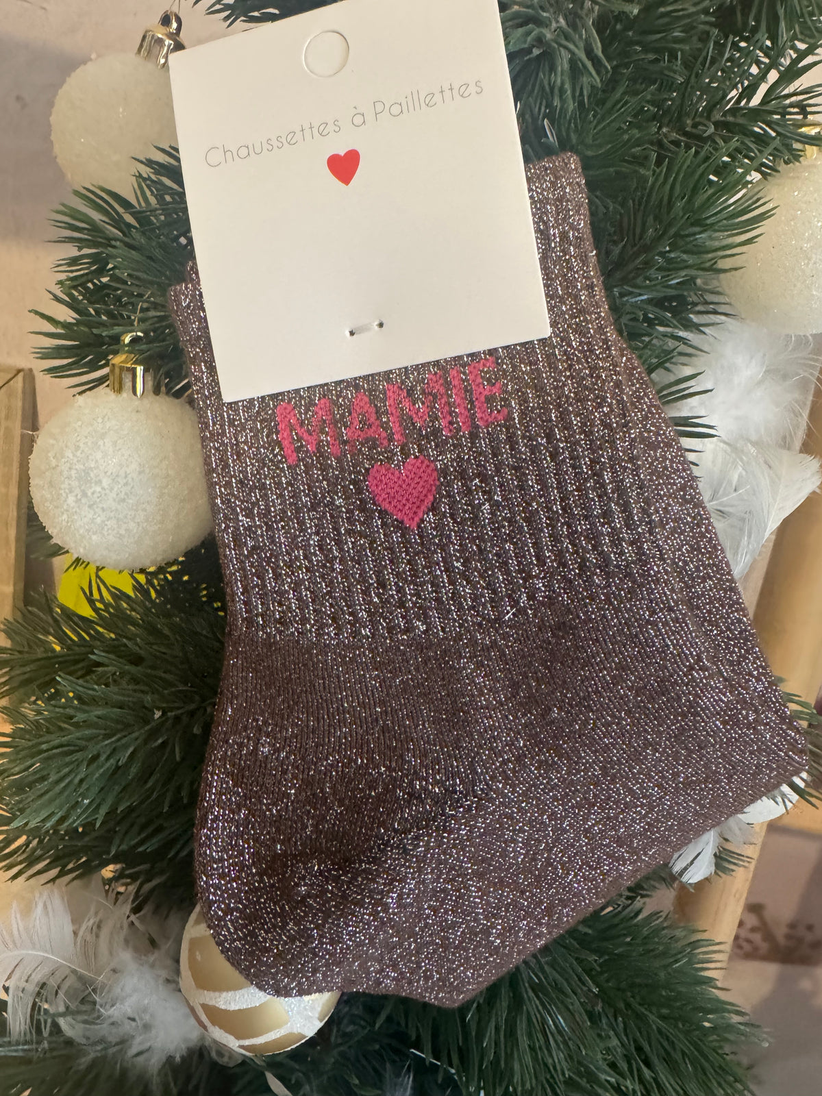 Chaussettes paillettes MAMIE ❤️