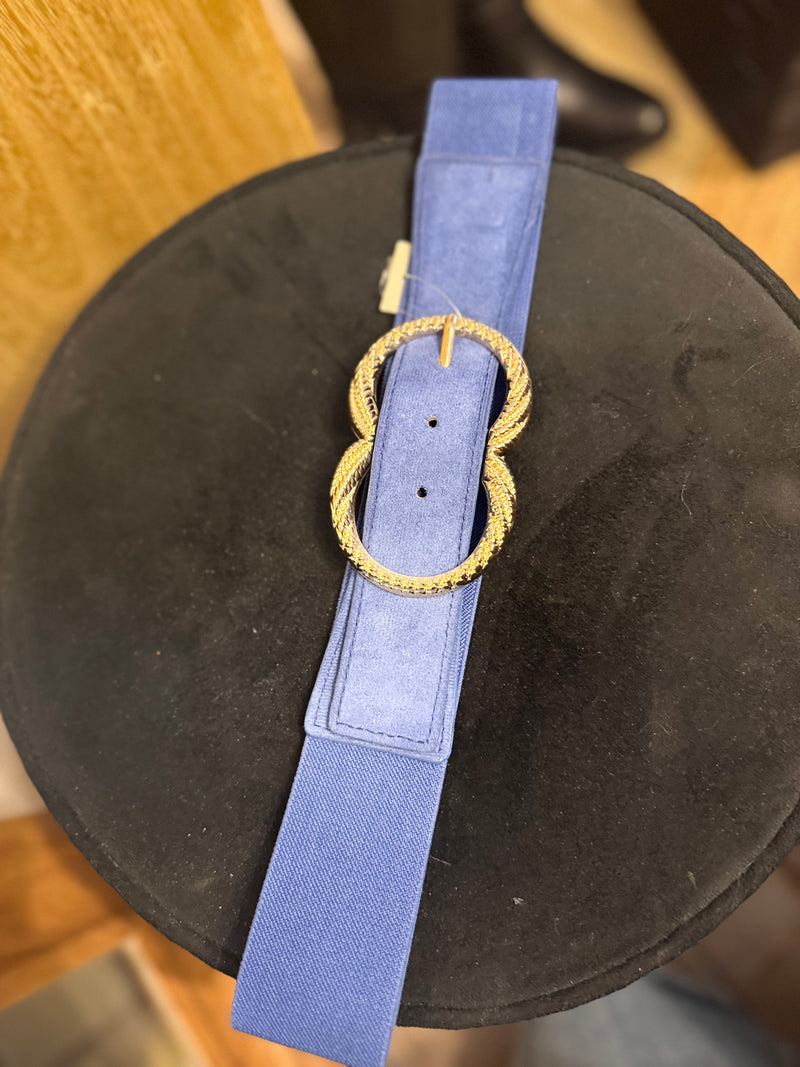 Ceinture élastique bleue