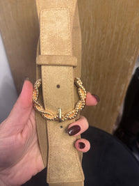 Ceinture élastique taupe 2