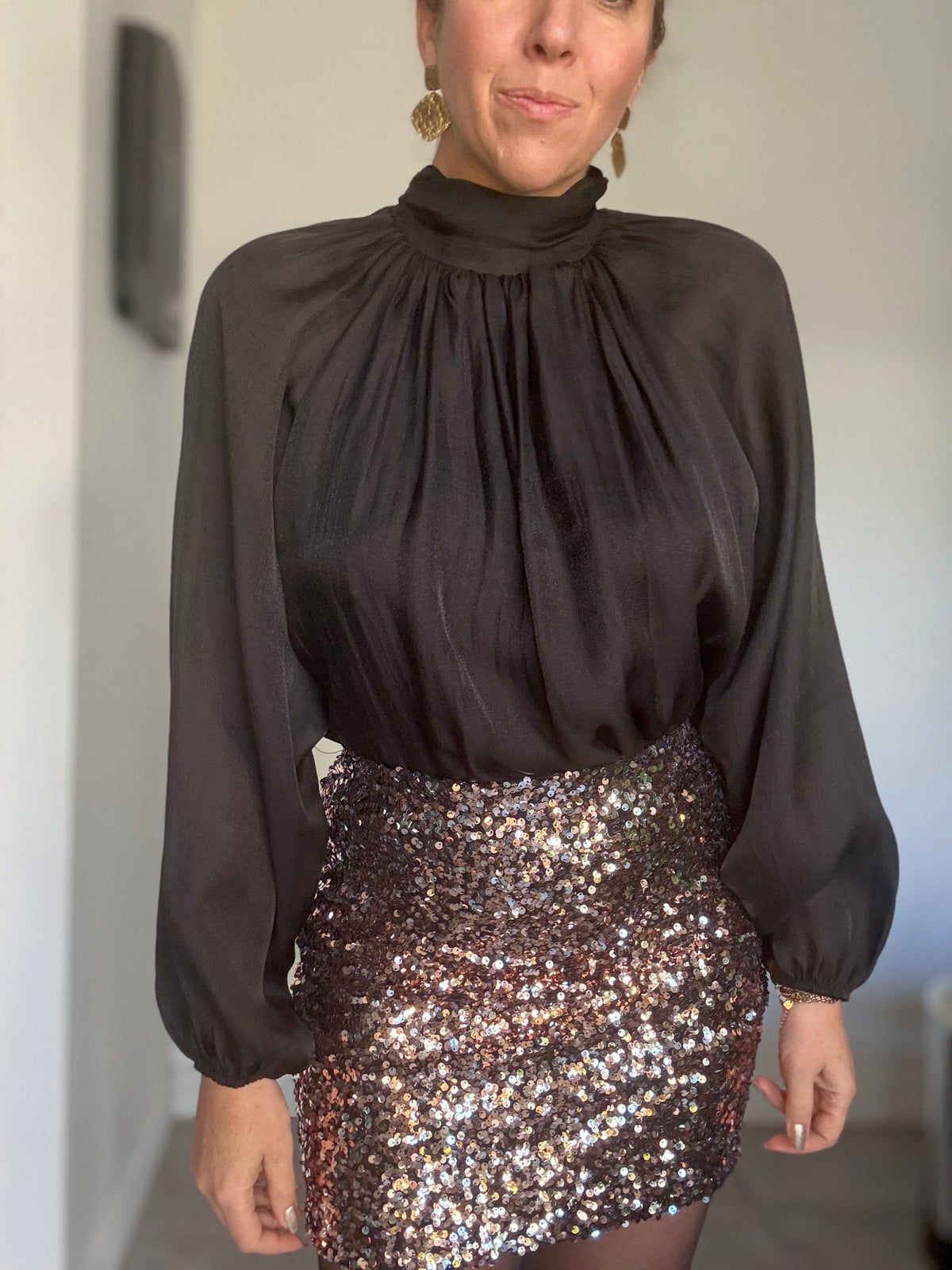 Blouse chic noir ELEY