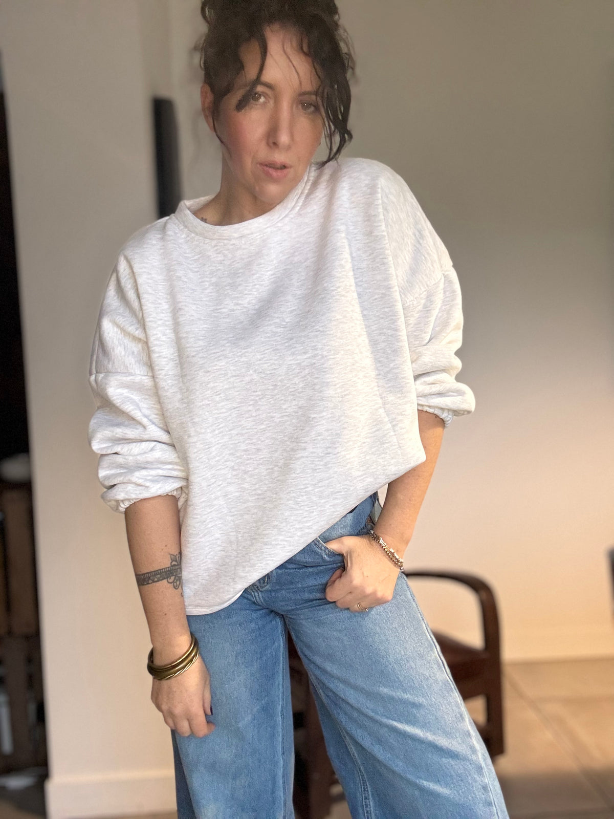 Sweat gris MOMMY
