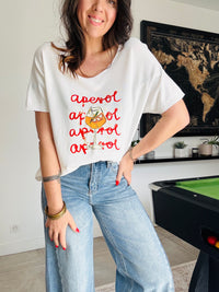 Tee shirt blanc APEROL