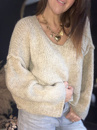 Pull beige NICOLAS