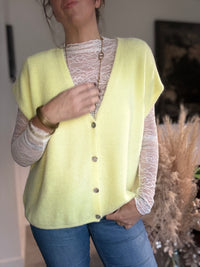 Gilet sans manches jaune JANE