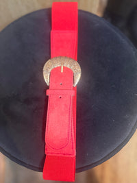 Ceinture élastique rouge