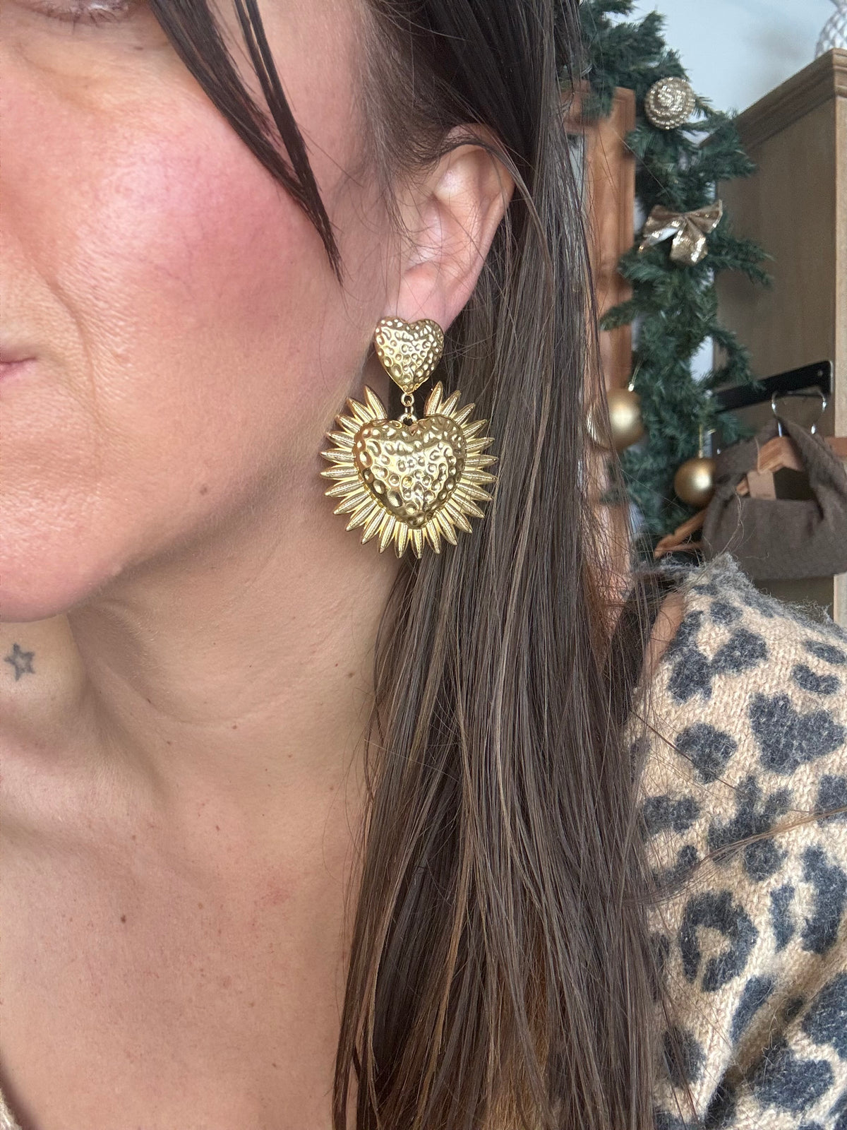 Boucle d'oreille  ADAM en acier inoxydable