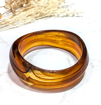 Bracelet Chikipinw en résine terracota