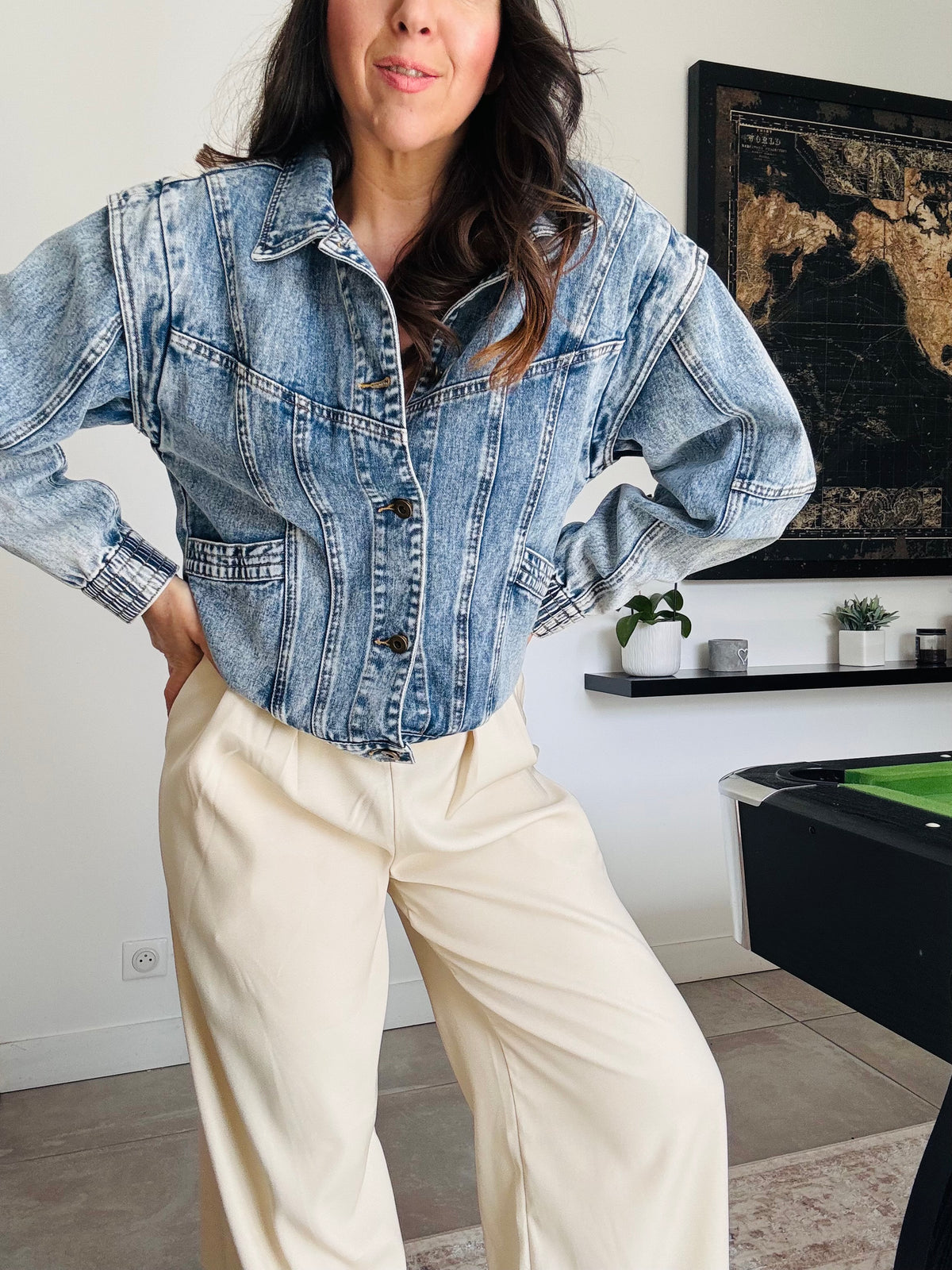 Veste en jean MIA coupe année 90