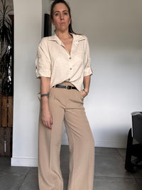 Chemise, lin beige INDIA