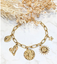 Bracelet doré Pampilles