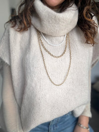 Pull beige cachemire WILLO