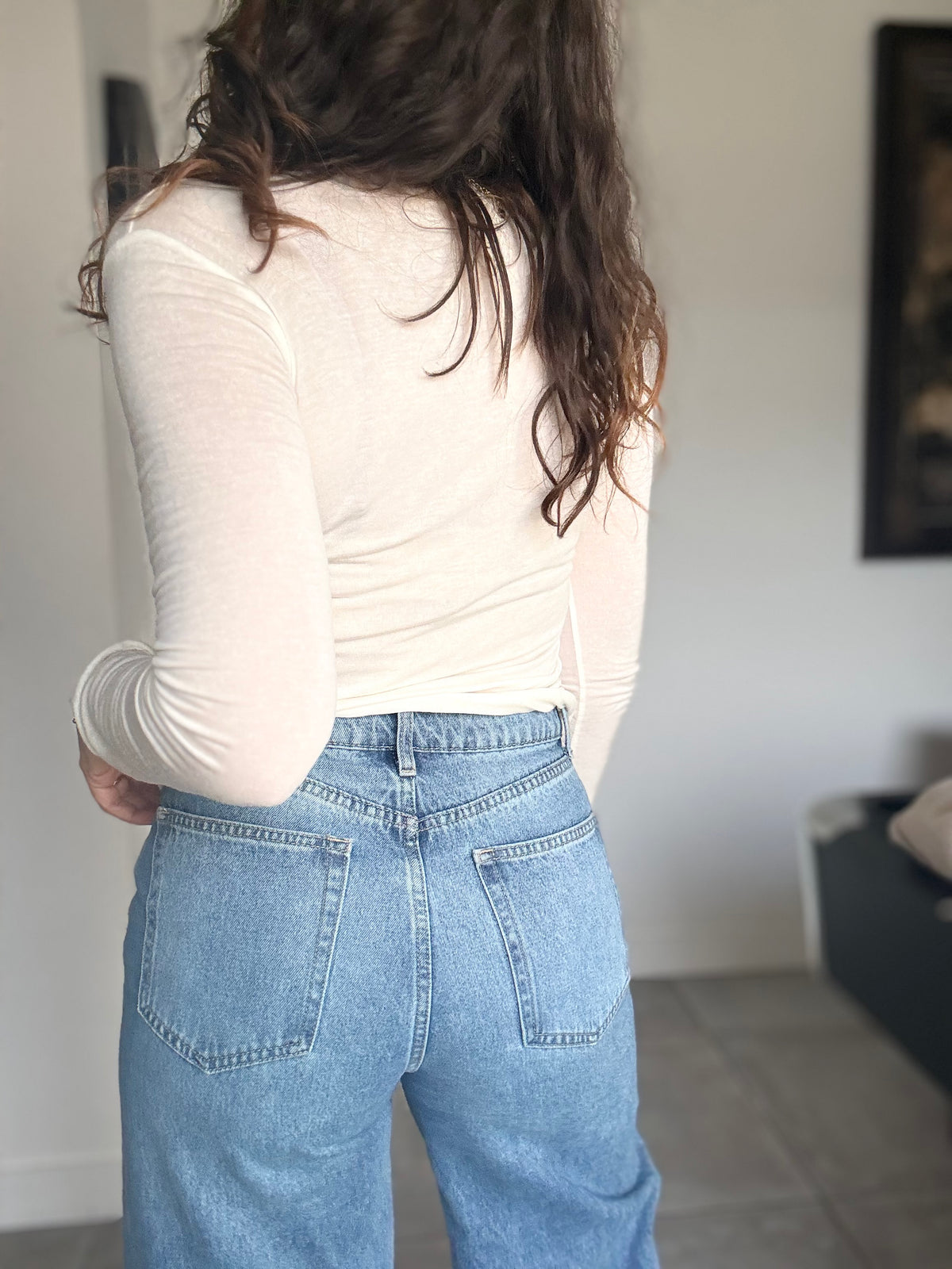 Pull blanc cachemire WILLO