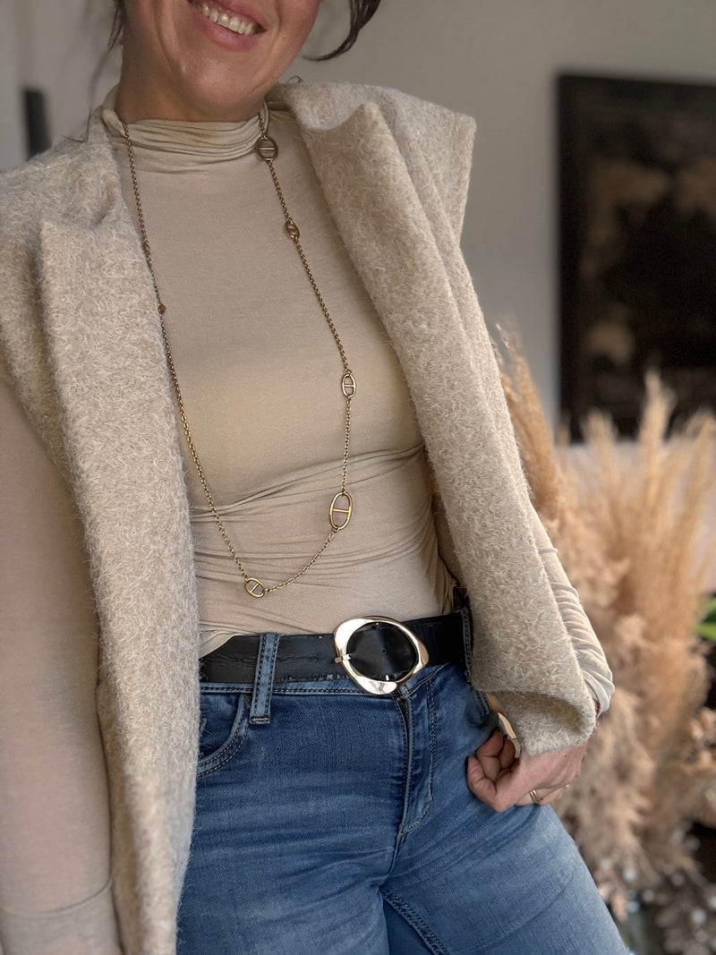 Gilet sans manches beige SEB