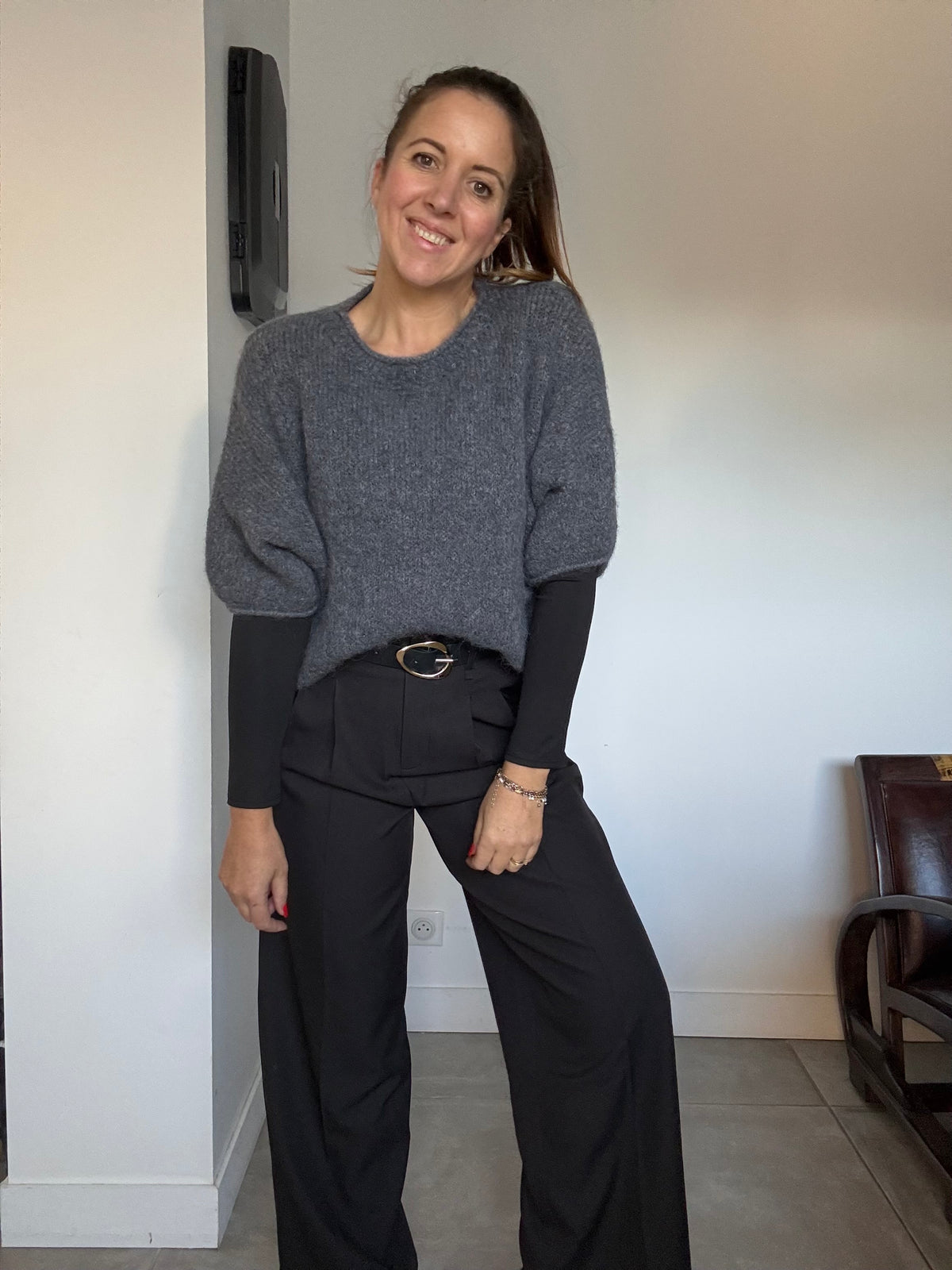 Pantalon fluide à pince KATE