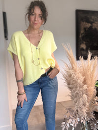 Gilet sans manches jaune JANE