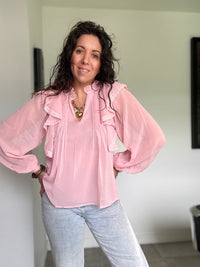 Blouse chic rose LADY
