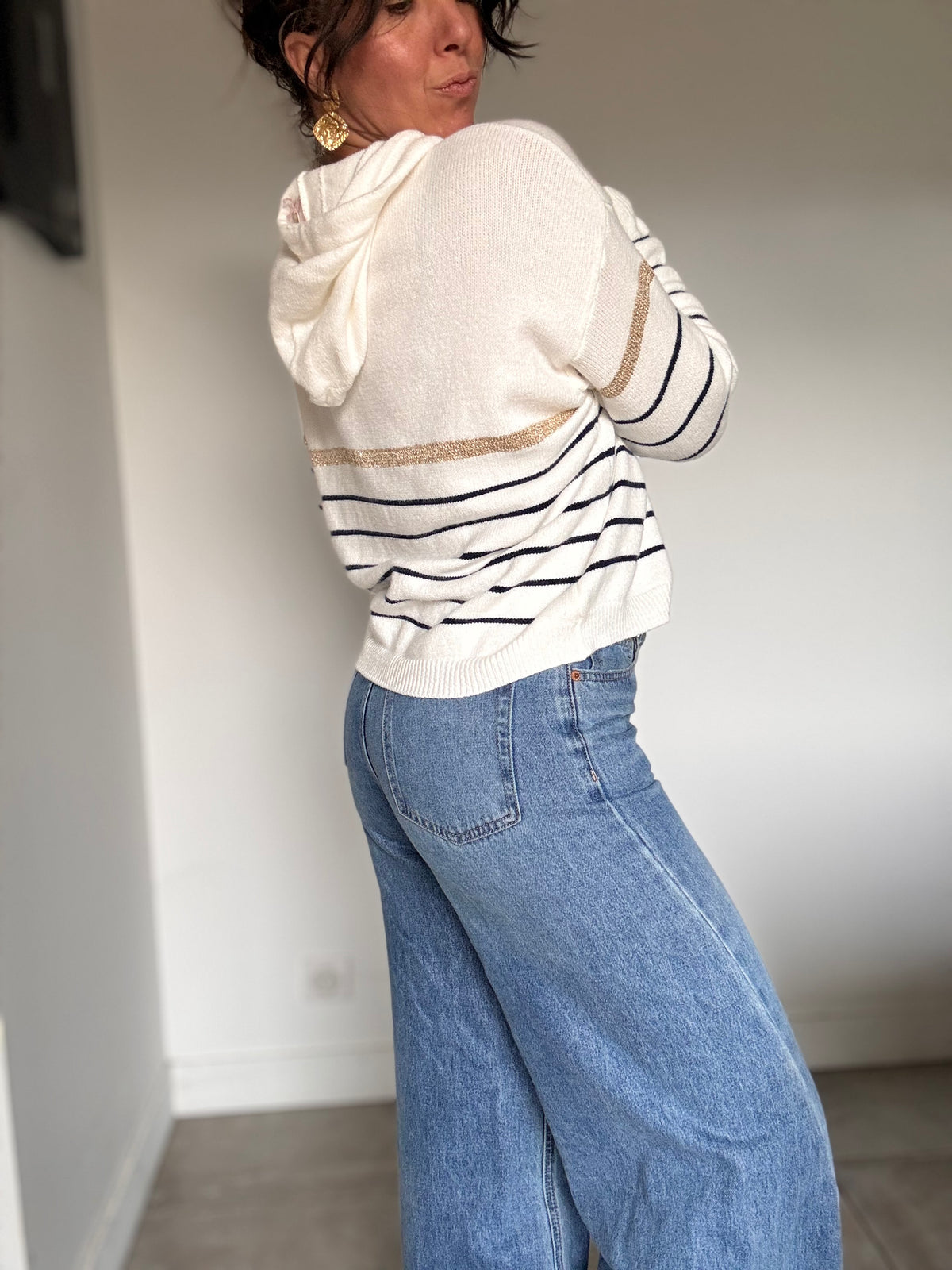 Pull rayé CLARA HEART