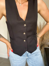 Gilet smoking noir JAMES
