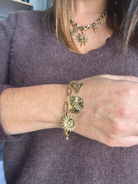 Bracelet doré Pampilles