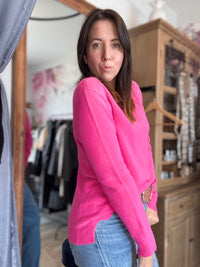 Pull rose fushia TOM