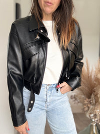 Perfecto similicuir noir KELLY
