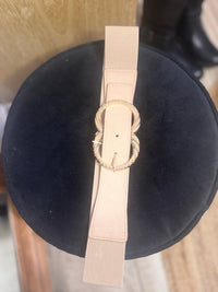 Ceinture élastique taupe