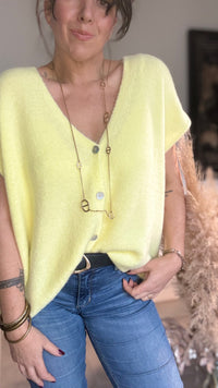 Gilet sans manches jaune JANE