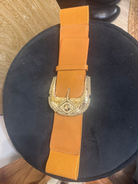 Ceinture élastique camel