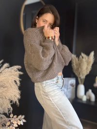 Pull taupe foncé KILIAN