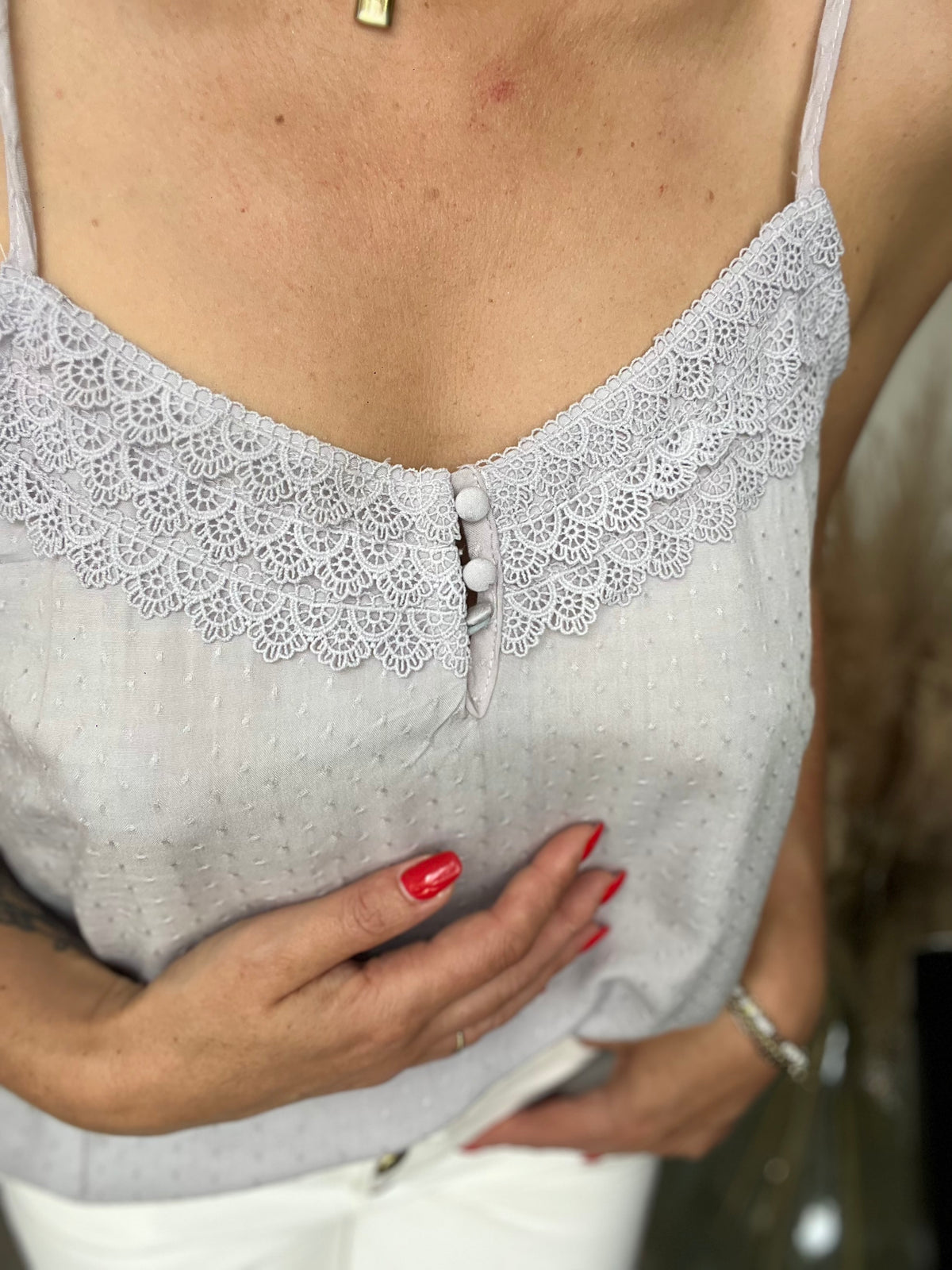 Top lavande clair ZOE