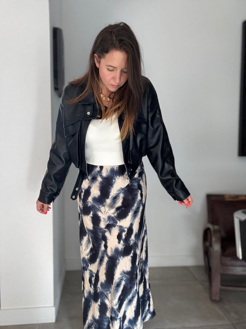 Perfecto similicuir noir KELLY