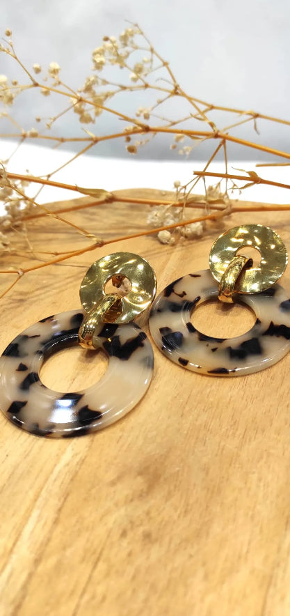 Boucles d’oreilles léopard Cesarie en acier inoxydable