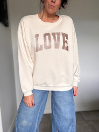 Sweat écru LOVE