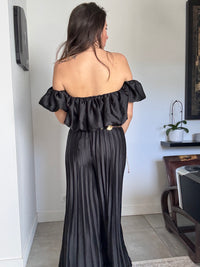 Ensemble noir satiné KIARA