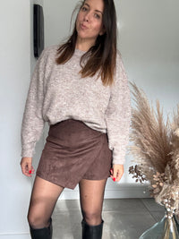 Pull taupe CARO
