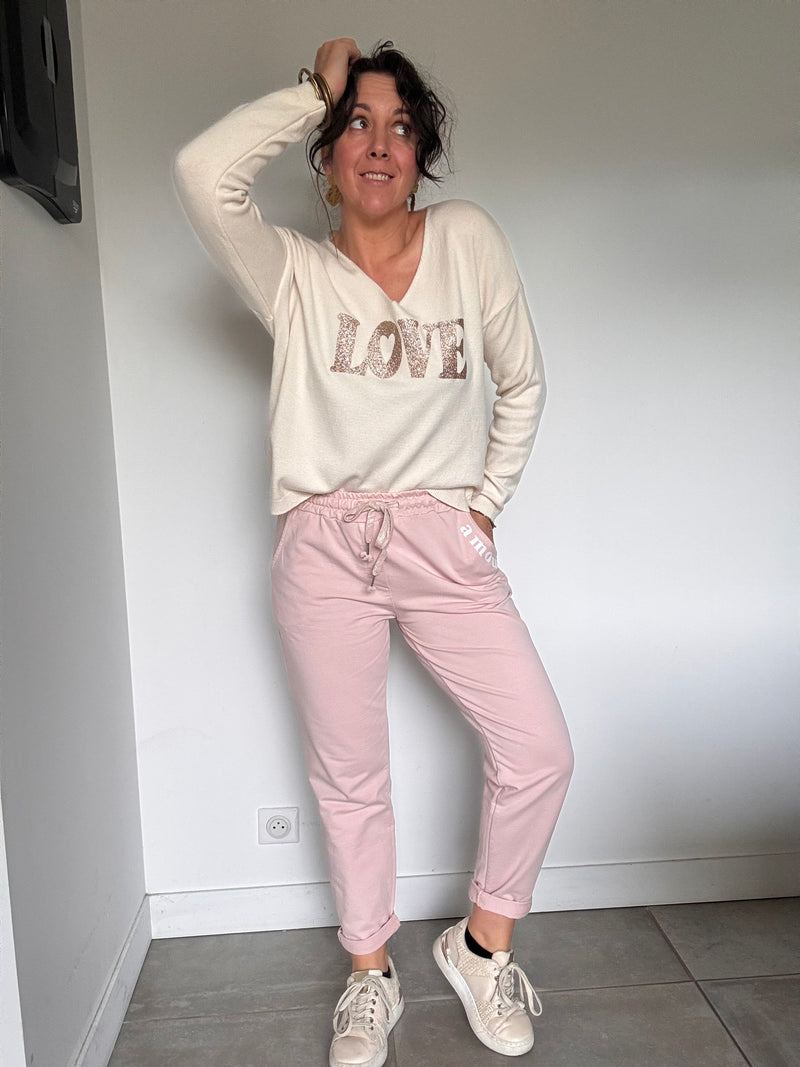 Pantajog rose poudré AMOUR