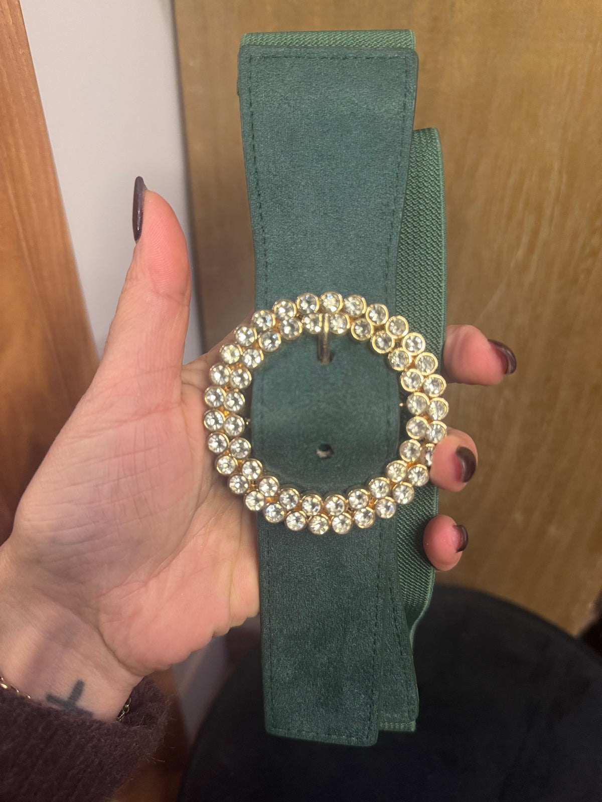 Ceinture élastique vert sapin