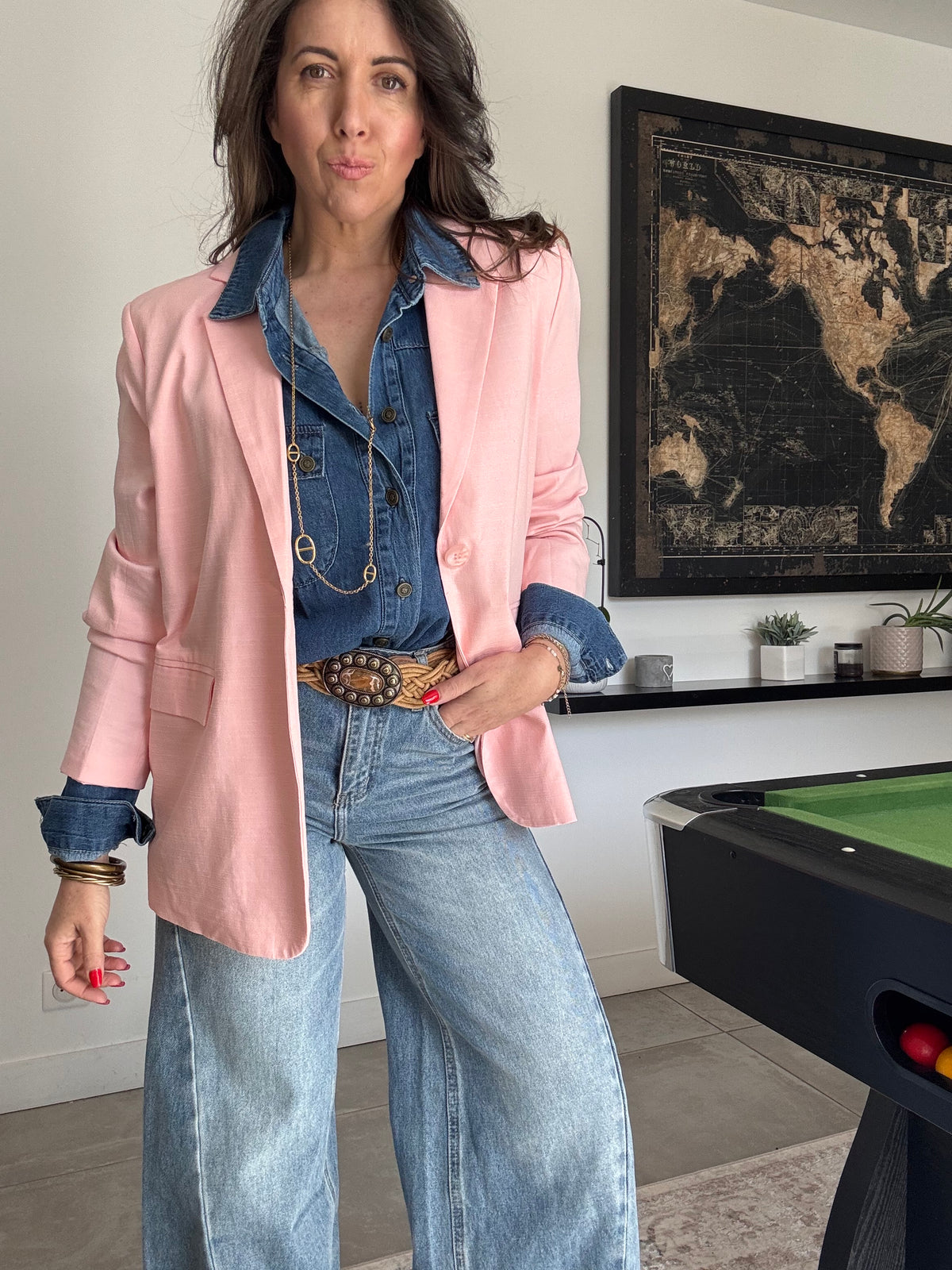 Blazer rose ROLAND